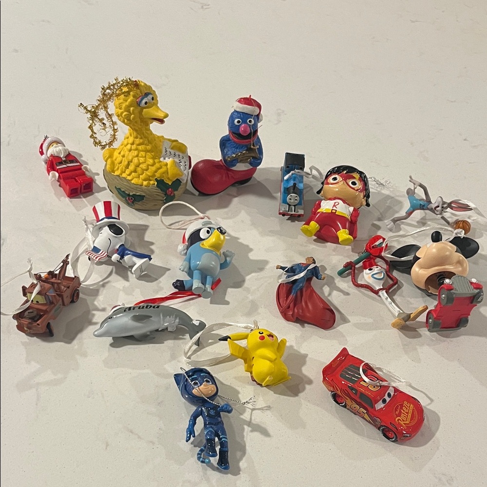 Colorful Holiday Ornament Set